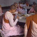 Nuns eating their lunch