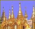 Little golden pagodas.